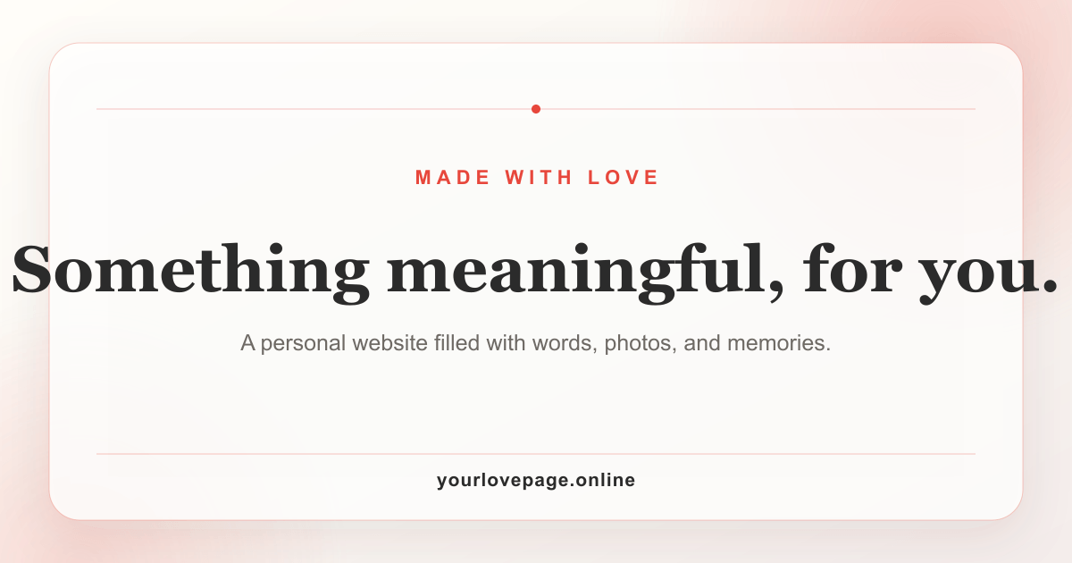 ♡ページ❤︎ Love Website for Girlfriend or Boyfriend — Free